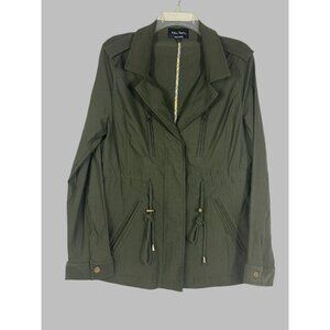 Eden Society‎ Olive Green Military Cargo Style Jacket